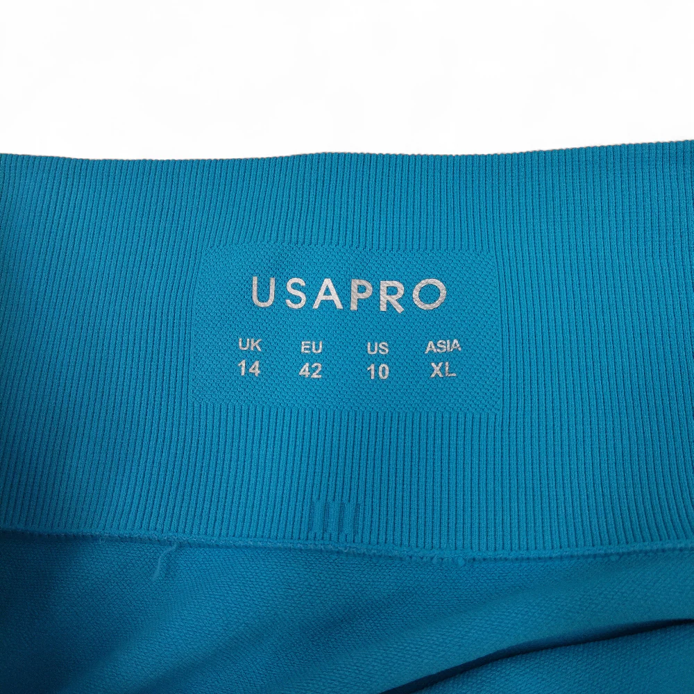 USA Pro Sports Gym Leggings UK 14 Blue Womenswear | Pre-loved - Image 4