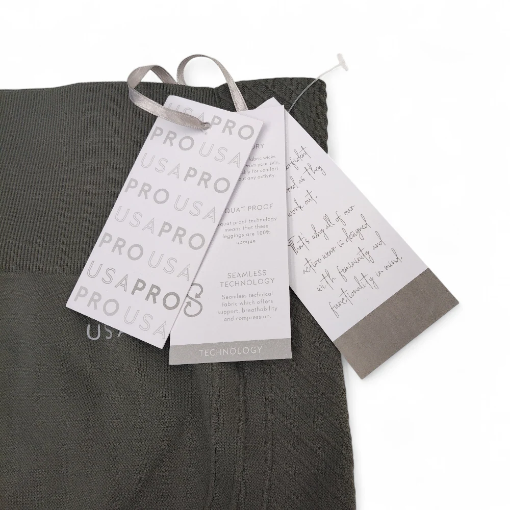 USA Pro Sports Gym Leggings UK 14 Green Womenswear | Pre-loved - Image 5