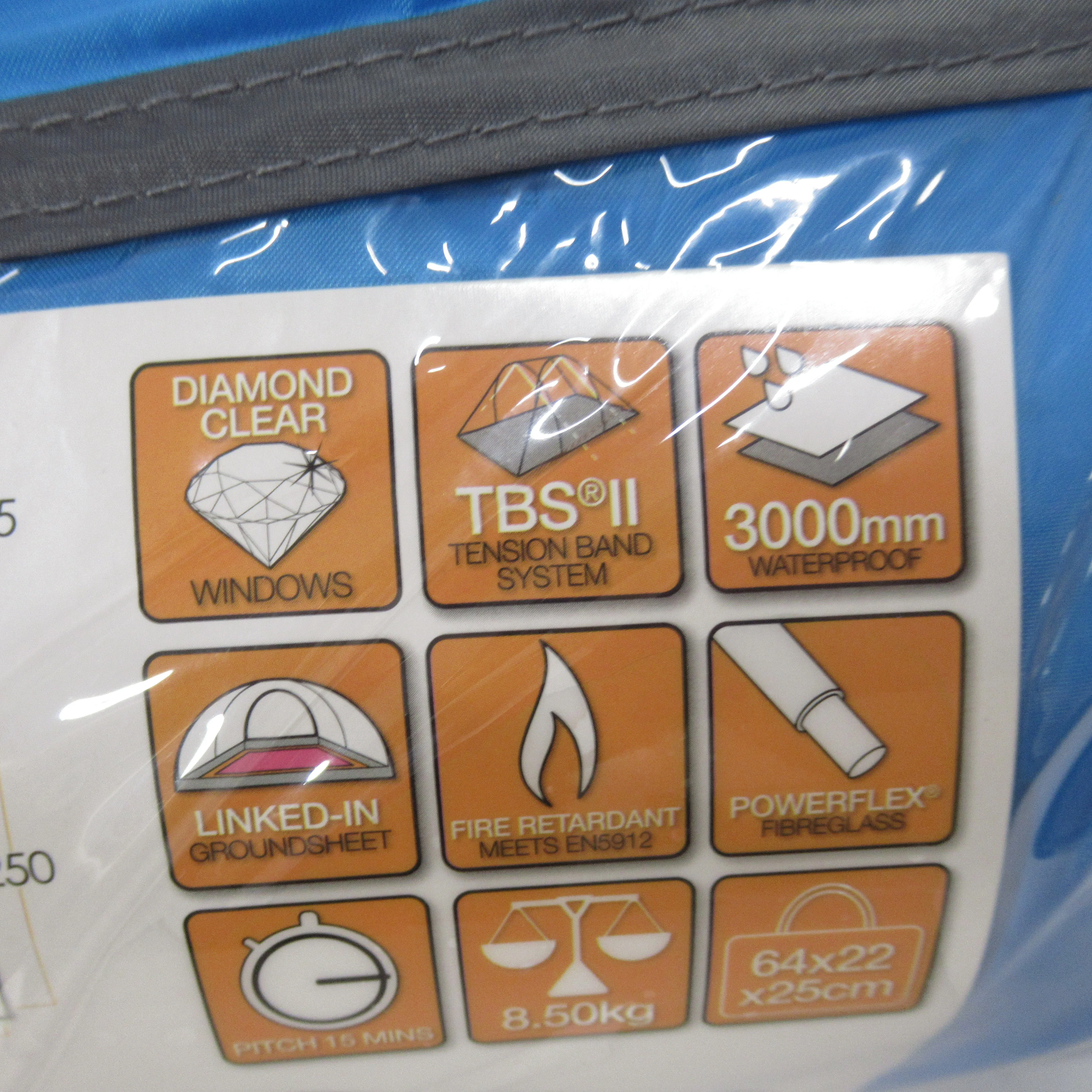 Vango Beta 450 XL Tent River Blue Camping 5 Person 8.5kg | Pre-loved - Image 2