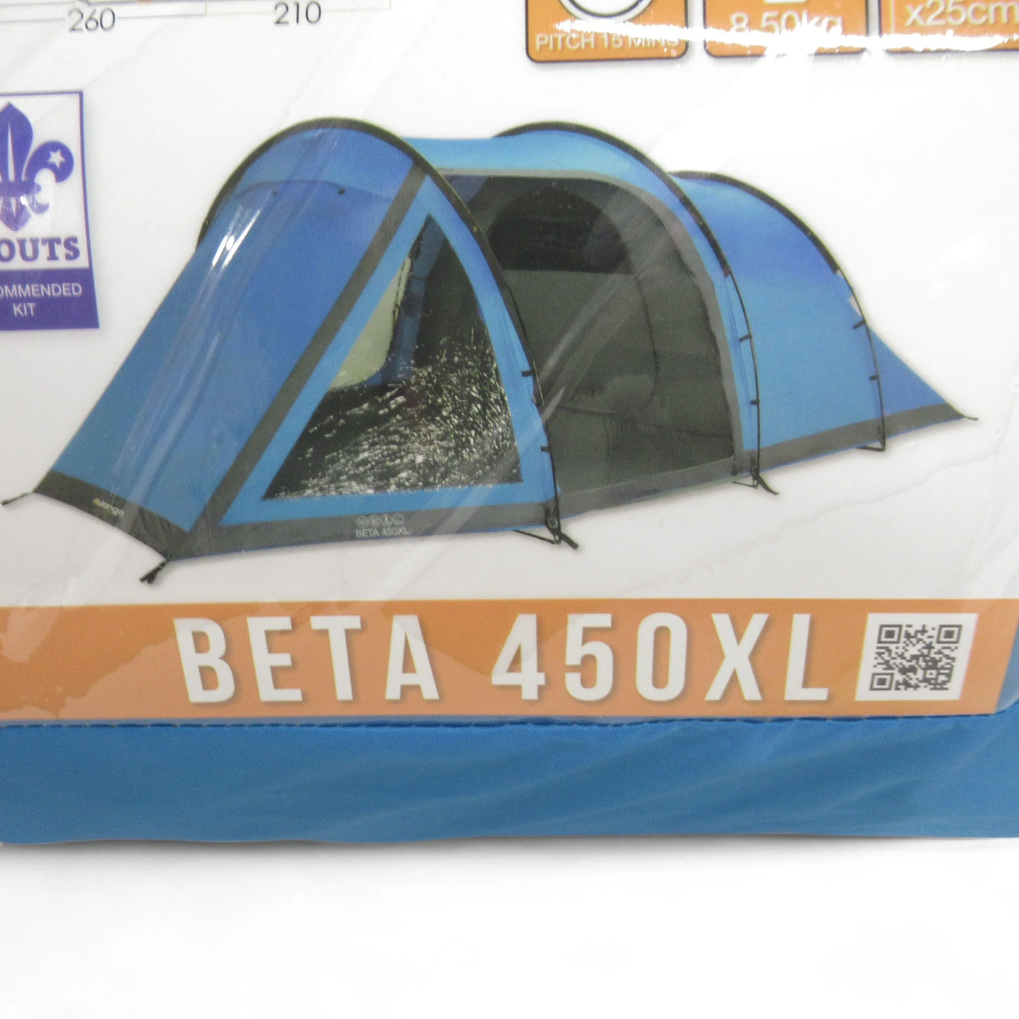 Vango Beta 450 XL Tent River Blue Camping 5 Person 8.5kg | Pre-loved - Image 4