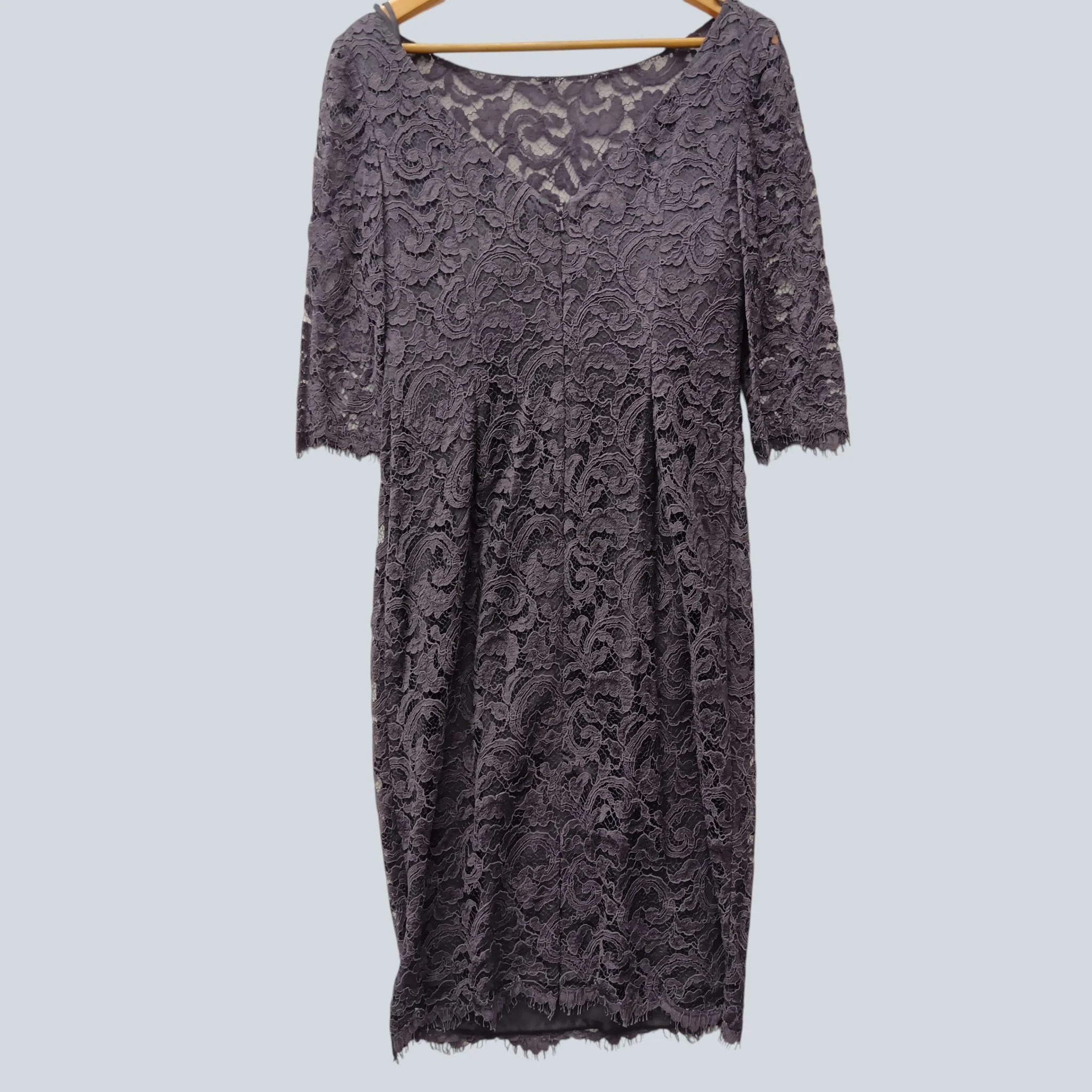 Veni Infantino for Ronalo Joyce Mother Of Bride Mauve Lace Dress With Matching Jacket UK 10 - Womenswear | Pre-loved - Image 5