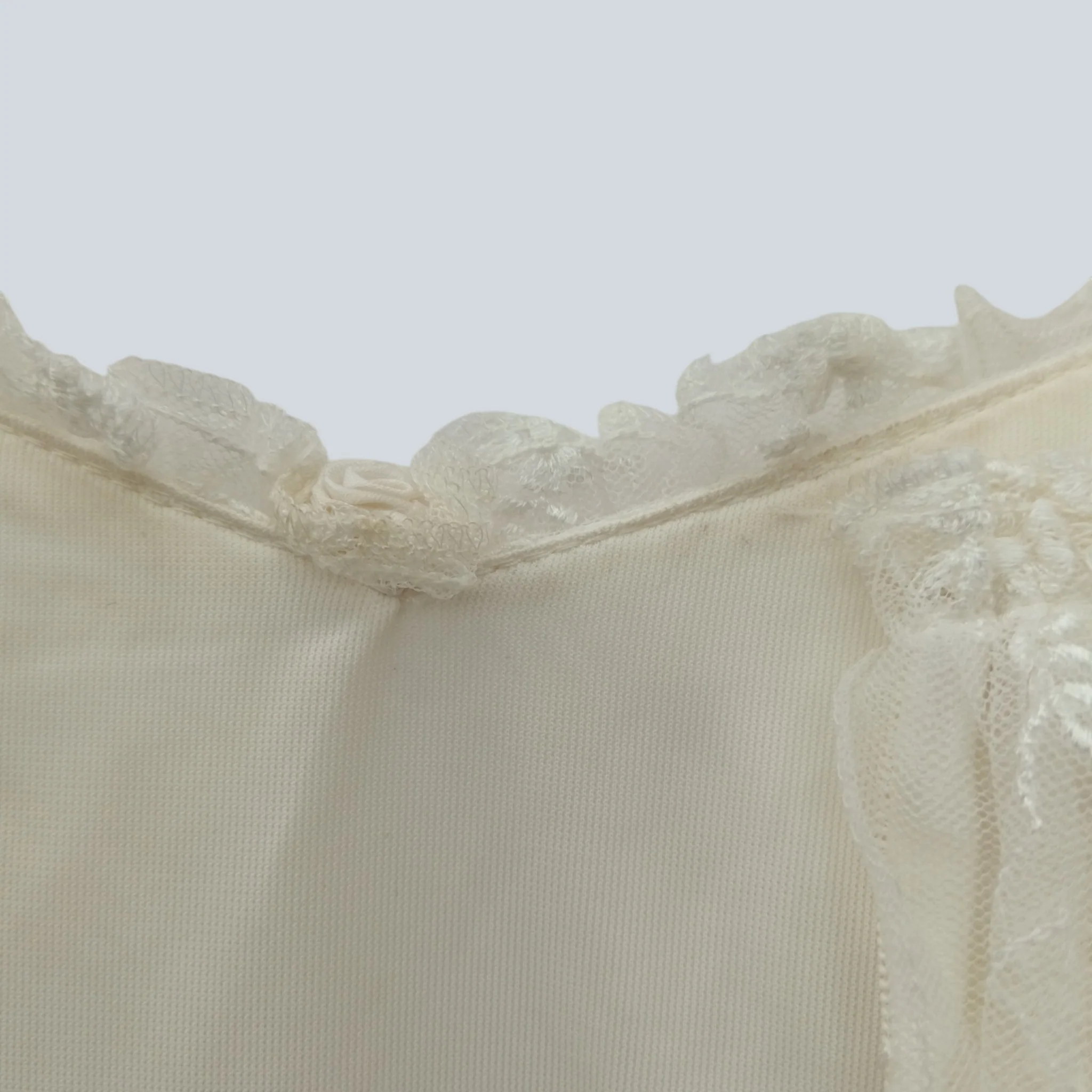 Vintage  Ber Rertev Bride White Embroidered Chiffon Top Dress Embellished UK S Womenswear | Pre-loved - Image 6
