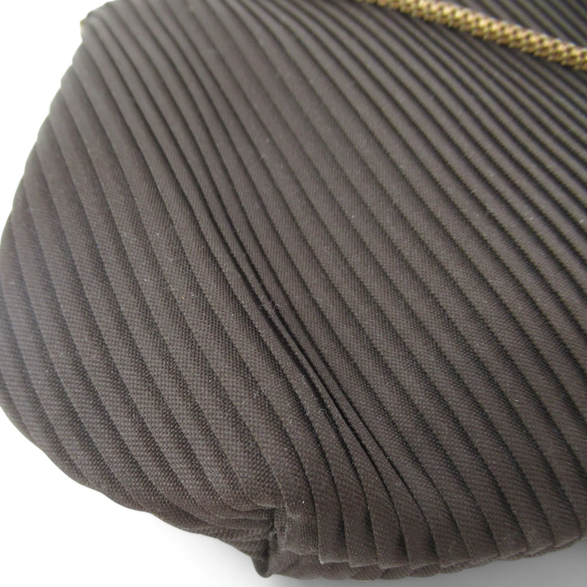 Vintage Clutch Handbag Brown Fabric Chain Womenswear | Preloved - Image 6