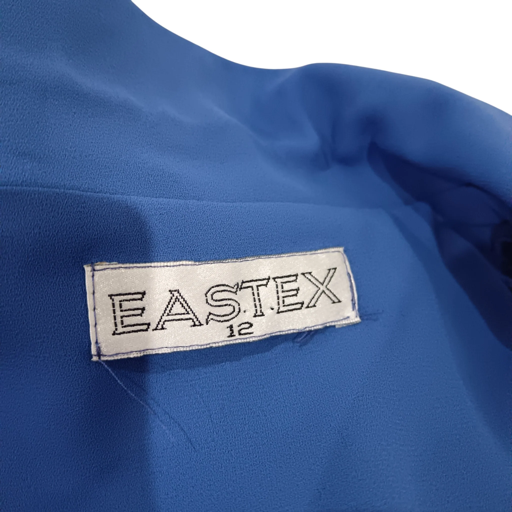 Vintage Eastex Blue Dress And Opened Jacket  UK 12 Womenswear | Pre-loved - Image 3