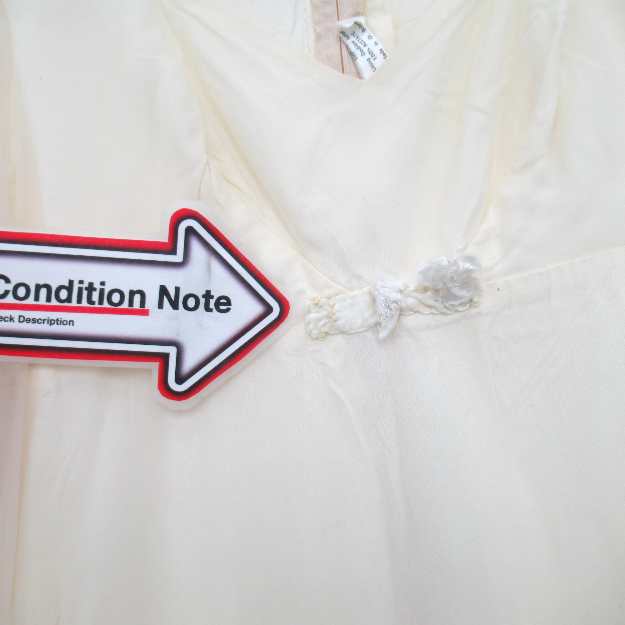 Vintage Wedding Dress Champagne Small Chiffon Womenswear | Pre-loved - Image 6