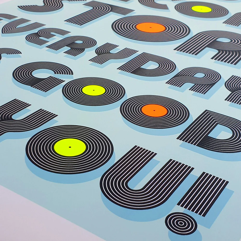 Vinyl Lover Typography Print - Image 4