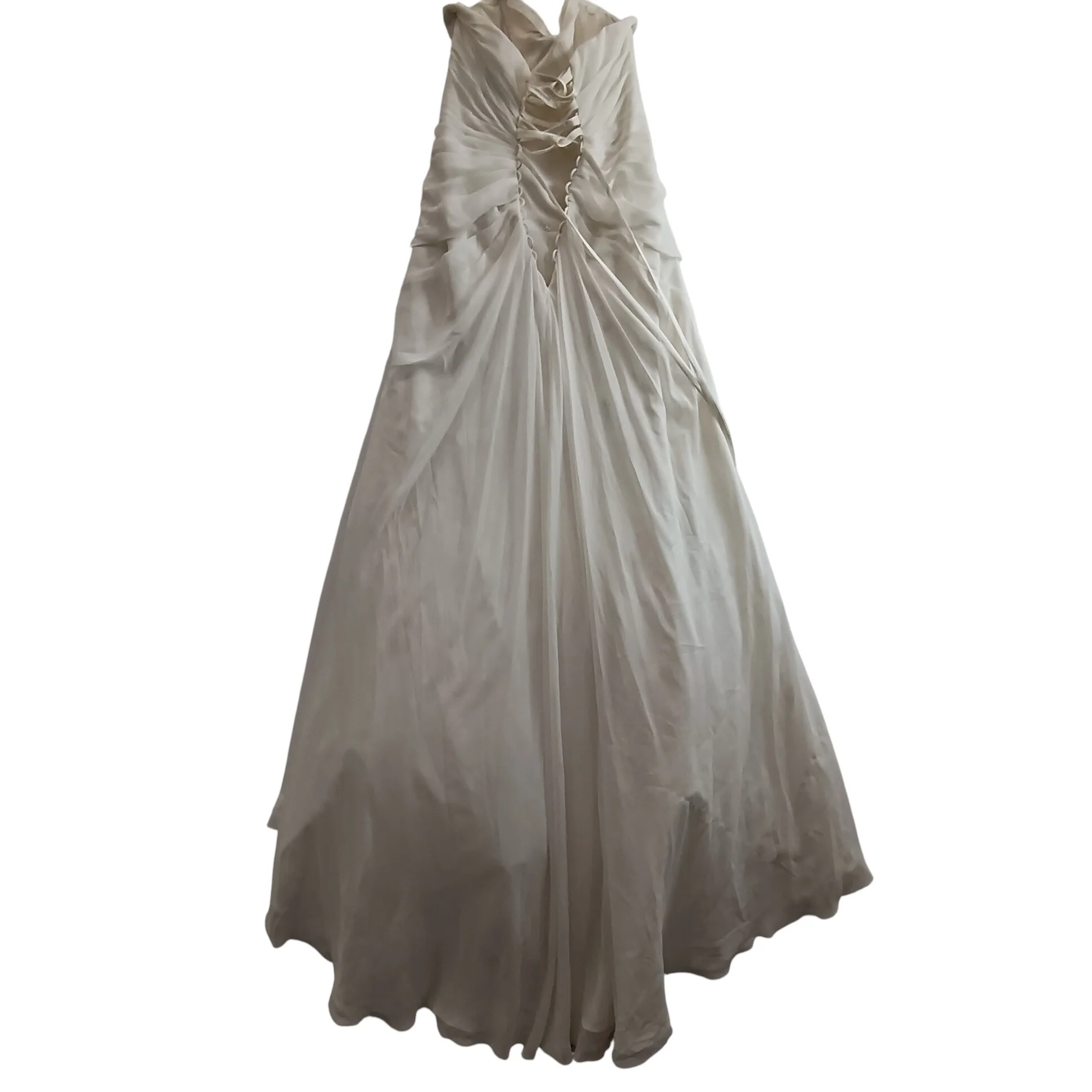 Viva Bride White Strapless Dress Corset Back UK 12 Womenswear | Pre-loved - Image 2