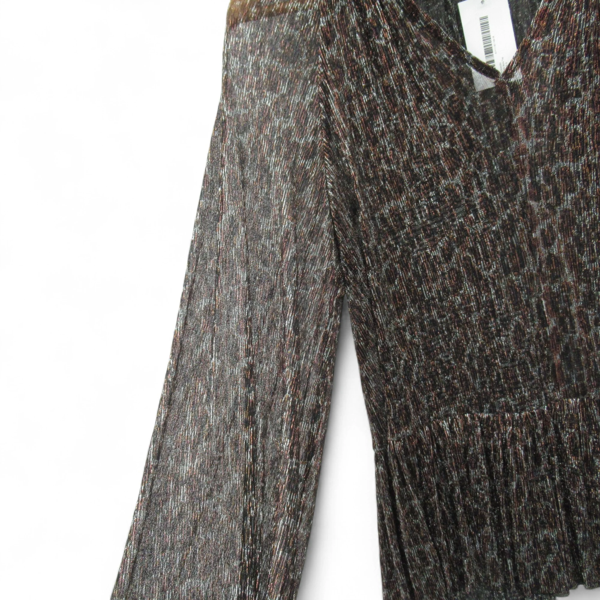 Wallis Metallic Boho Top UK 8 Bronze Womenswear | Pre-loved - Image 3