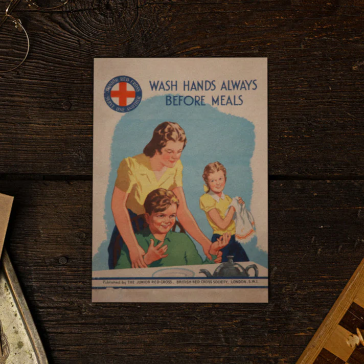 Wash hands always A5 Notebook | Heritage Collection