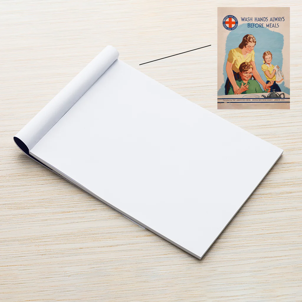 Wash hands always A5 Notebook | Heritage Collection - Image 2