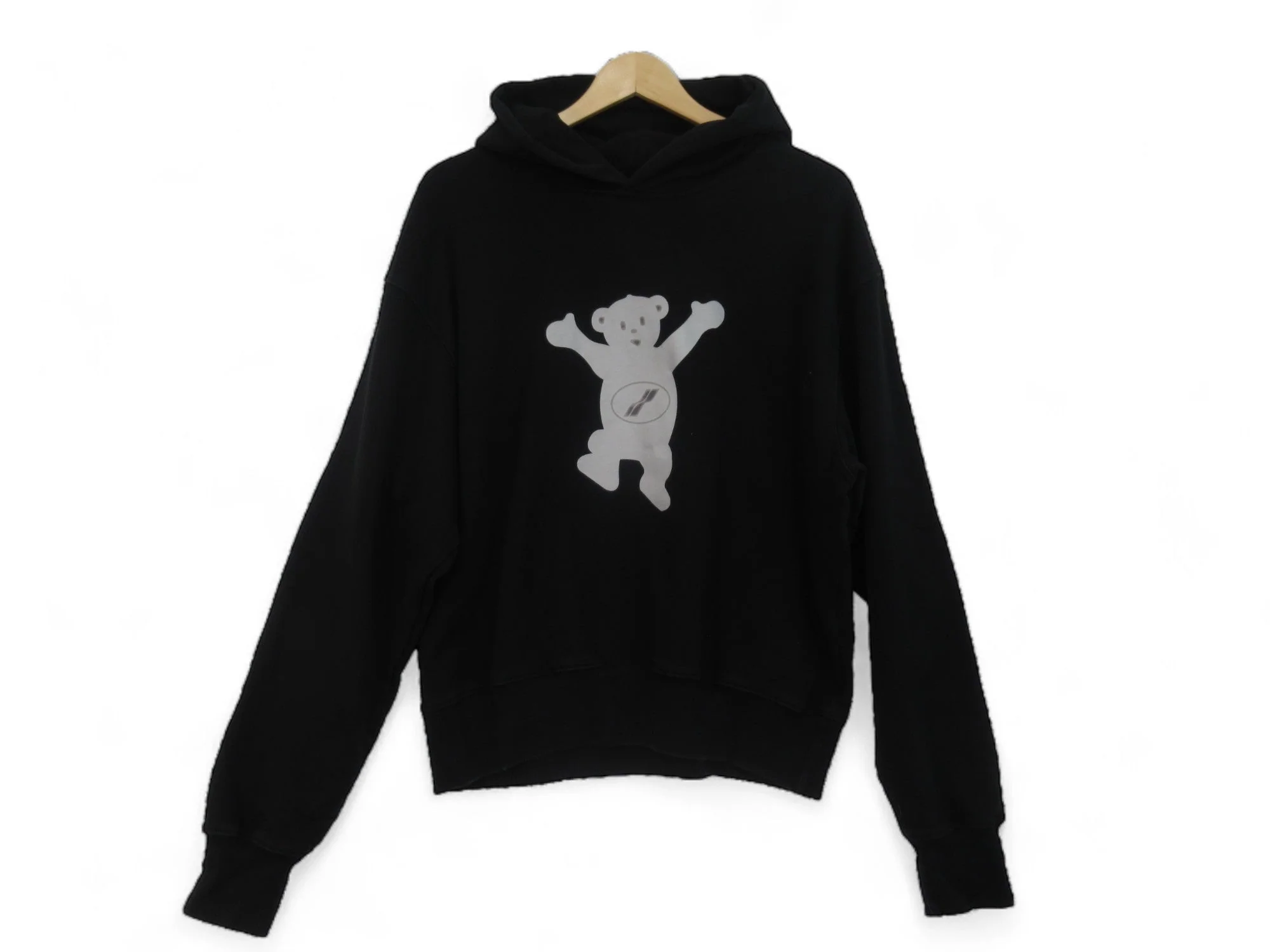 We11done Small Black Bear Hoodie Menswear | Preloved