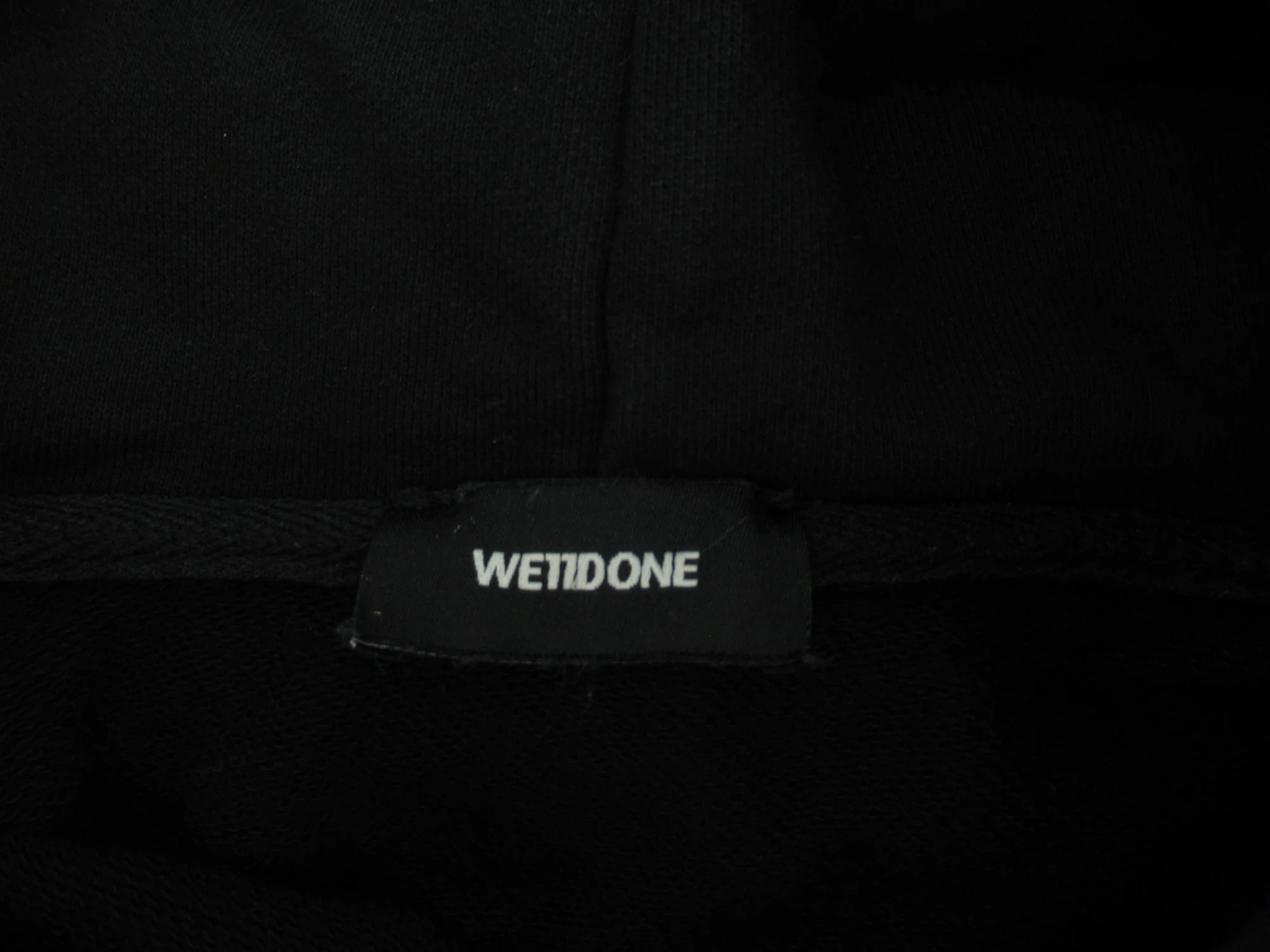 We11done Small Black Bear Hoodie Menswear | Preloved - Image 5