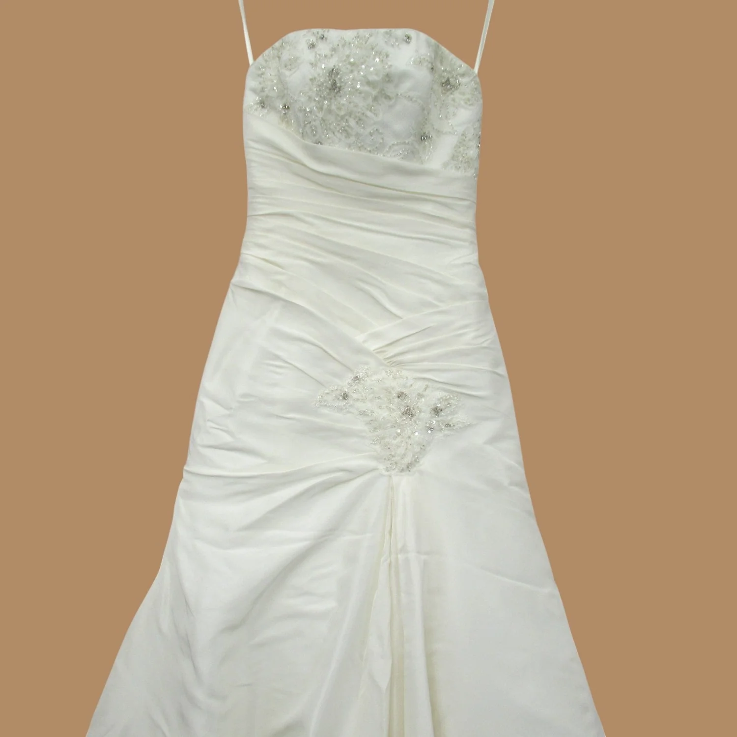 Wedding Dress Ivory Satin Small Womenswear | Pre-loved - Image 3