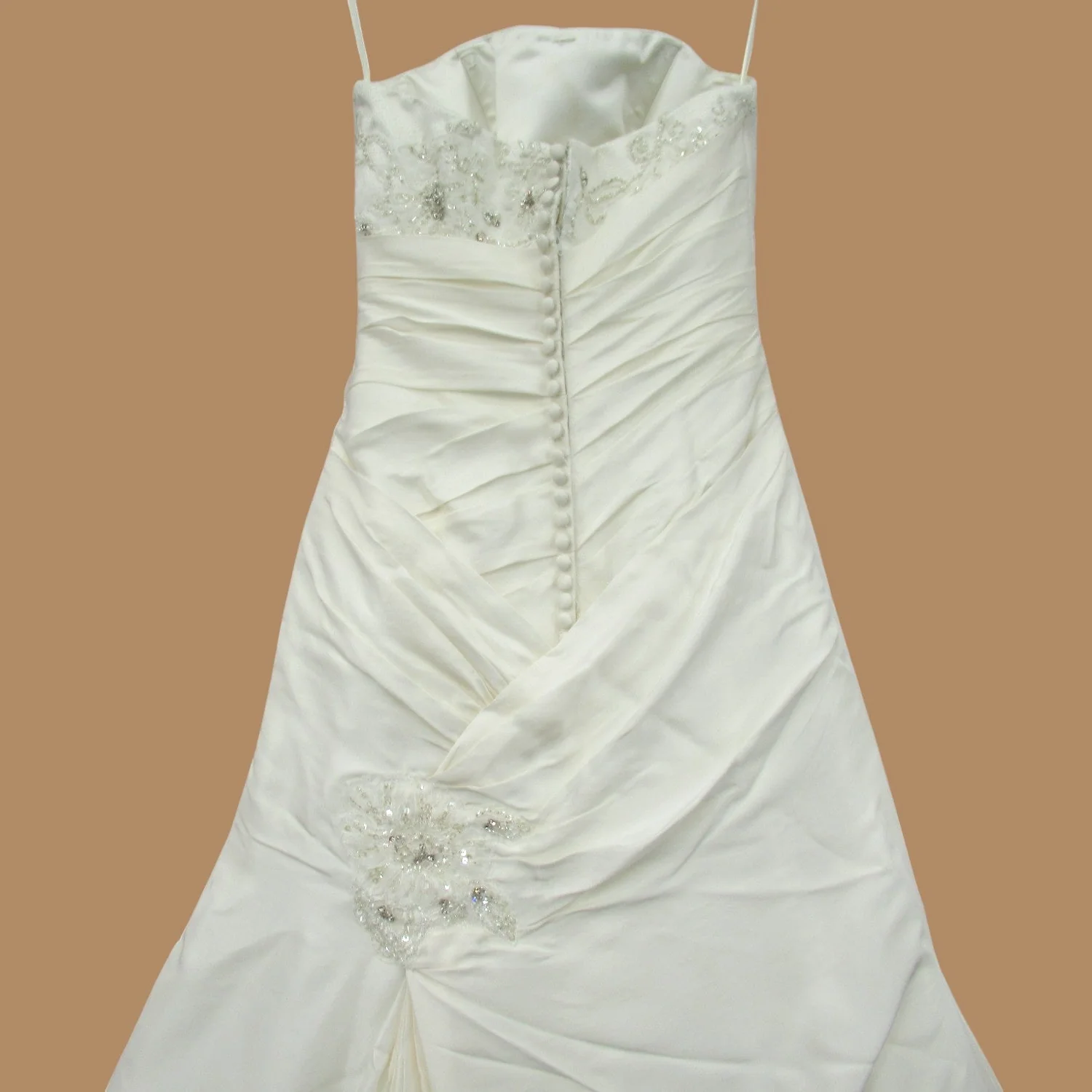 Wedding Dress Ivory Satin Small Womenswear | Pre-loved - Image 5