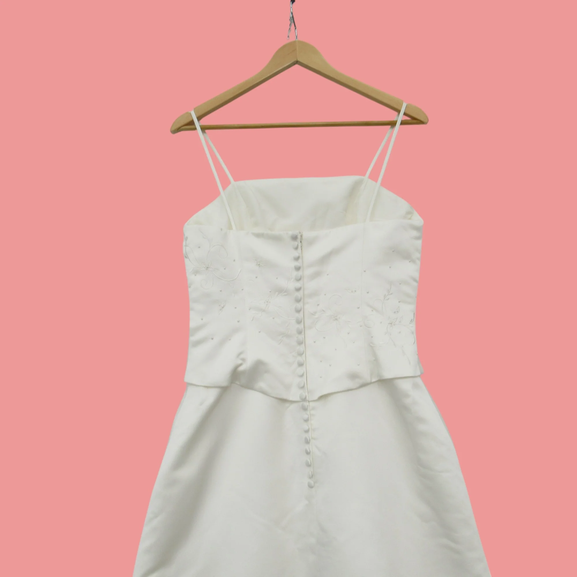 Wedding Dress Ivory Small Flower Pearl Womenswear | Pre-loved - Image 5