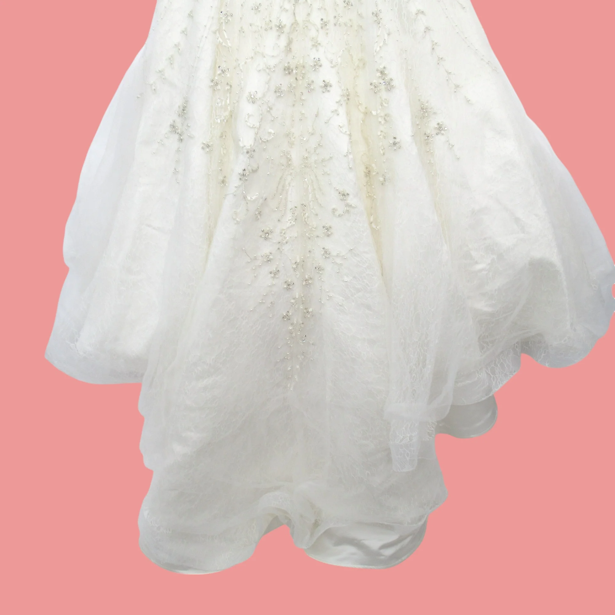 Wedding Dress Ivory UK 14 Diamante Womenswear | Pre-loved - Image 5