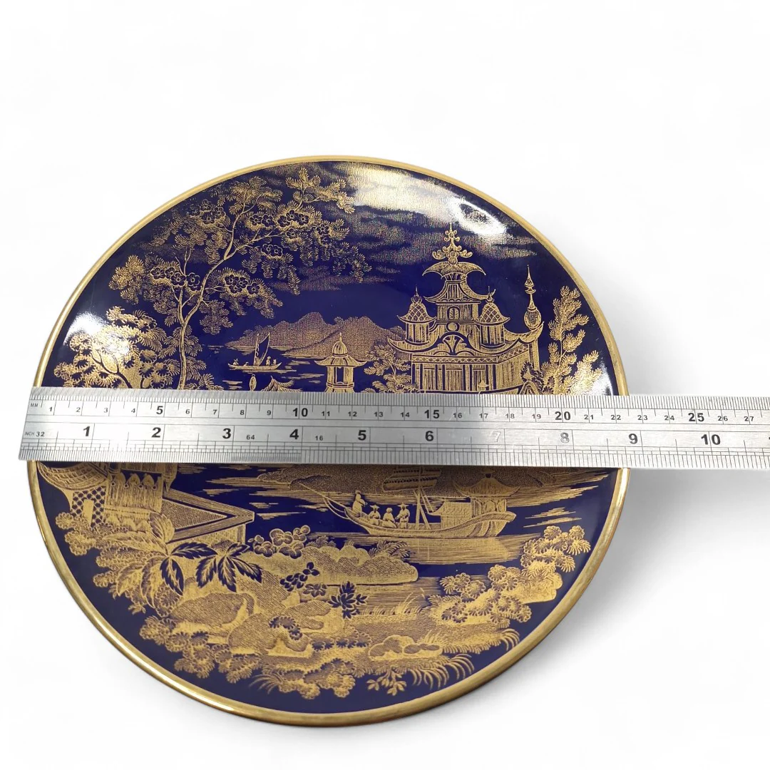 Wedgwood Blue & Gold Pagoda Plate No. 721 of 9500 | Preloved - Image 2