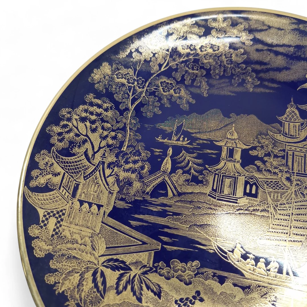 Wedgwood Blue & Gold Pagoda Plate No. 721 of 9500 | Preloved - Image 6