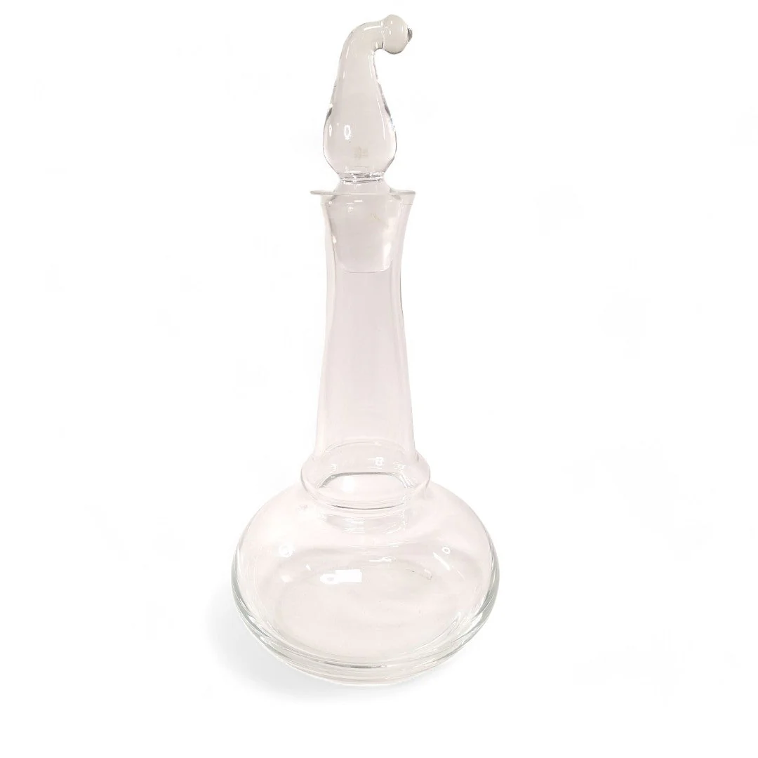 Whisky Still Decanter Clear Glass Stopper 24cm | Preloved