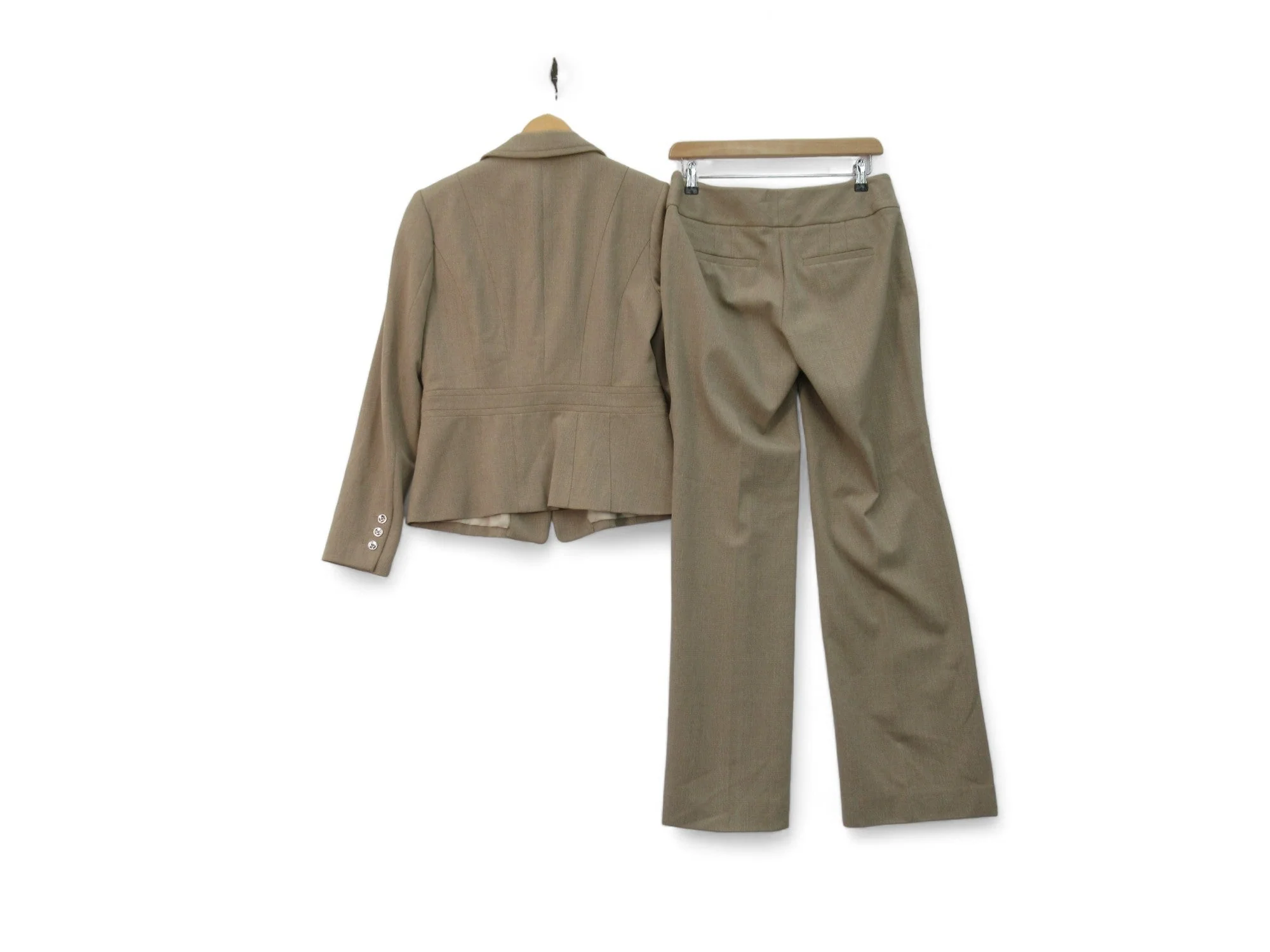 White Black Small Beige Trouser Suit Womenswear | Preloved - Image 3