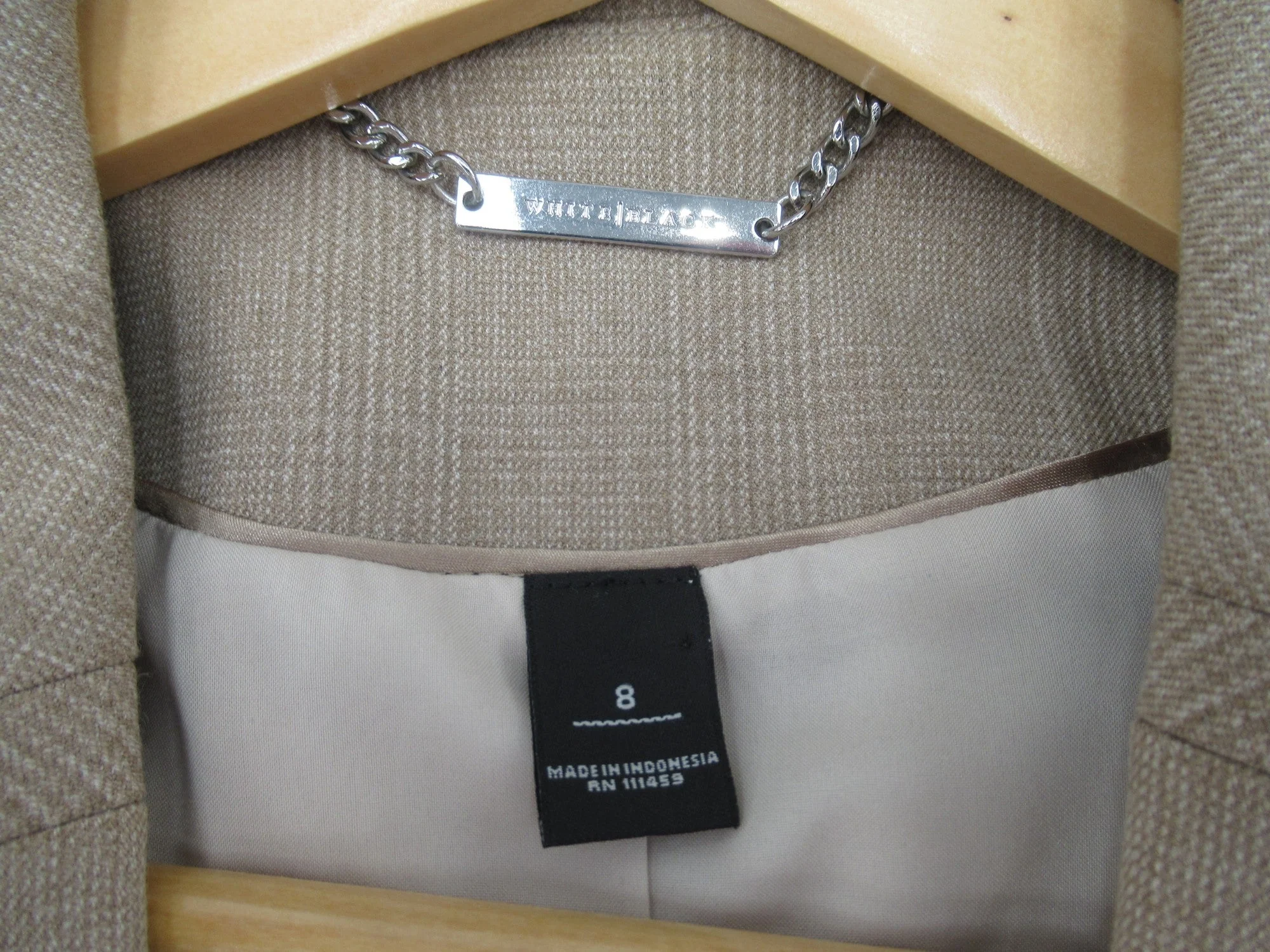White Black Small Beige Trouser Suit Womenswear | Preloved - Image 5