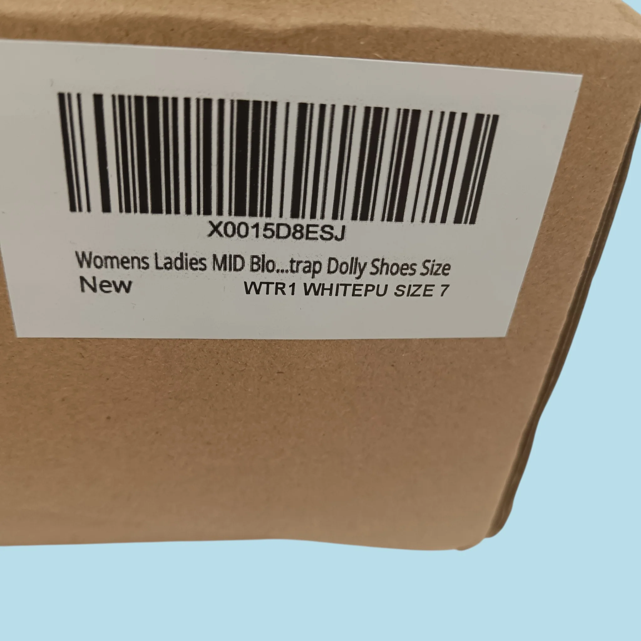 Ladies Where's That From White Dolly Shoes Block Heel Strapped Boxed UK 7 Womenswear | Pre-loved - Image 6