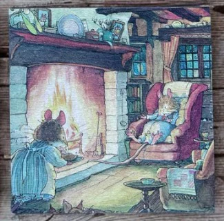Winter Brambly Hedge | Wooden Coaster