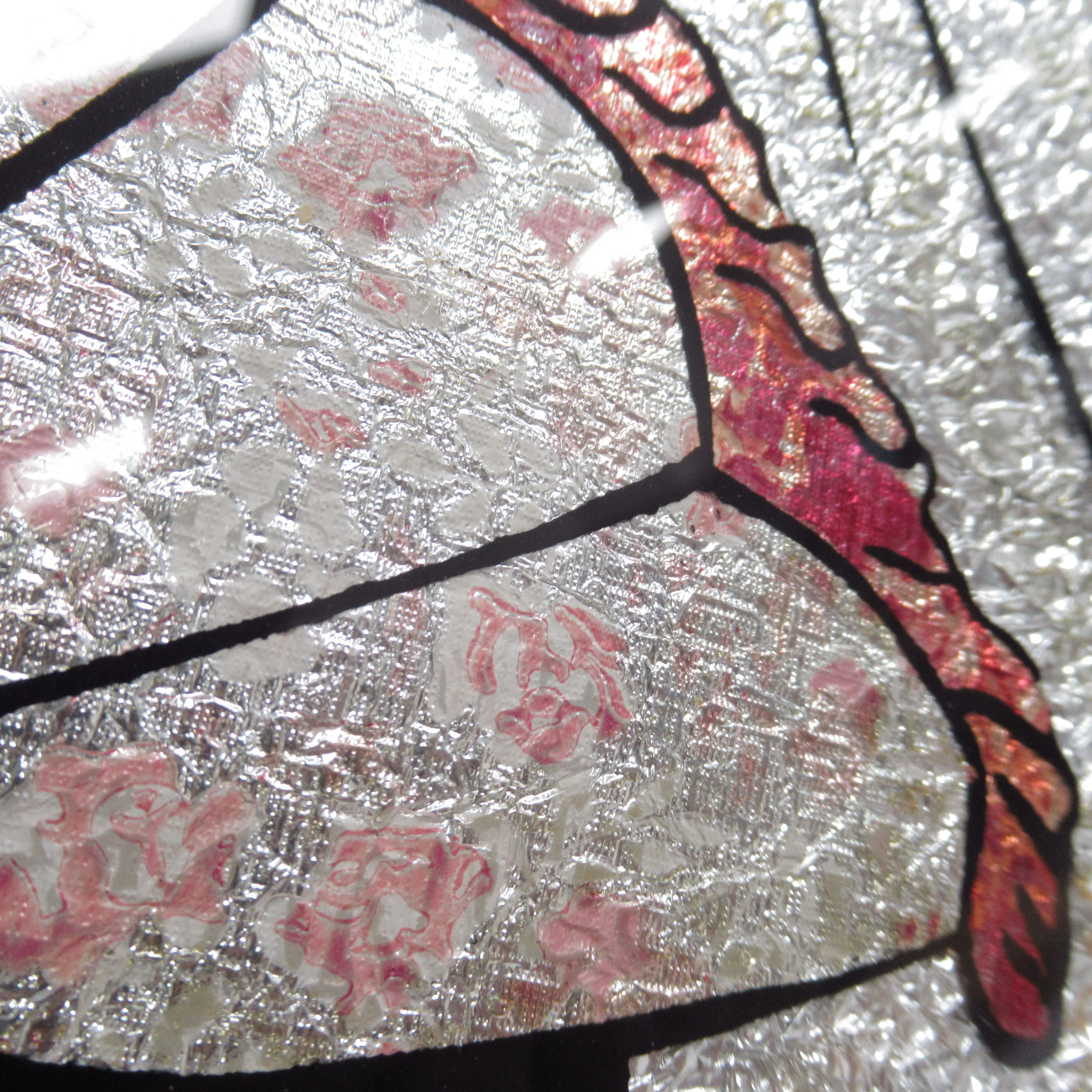 Wooden Fire Surround Foil Crinoline Lady Design Floral 1930s | Pre-loved - Image 4