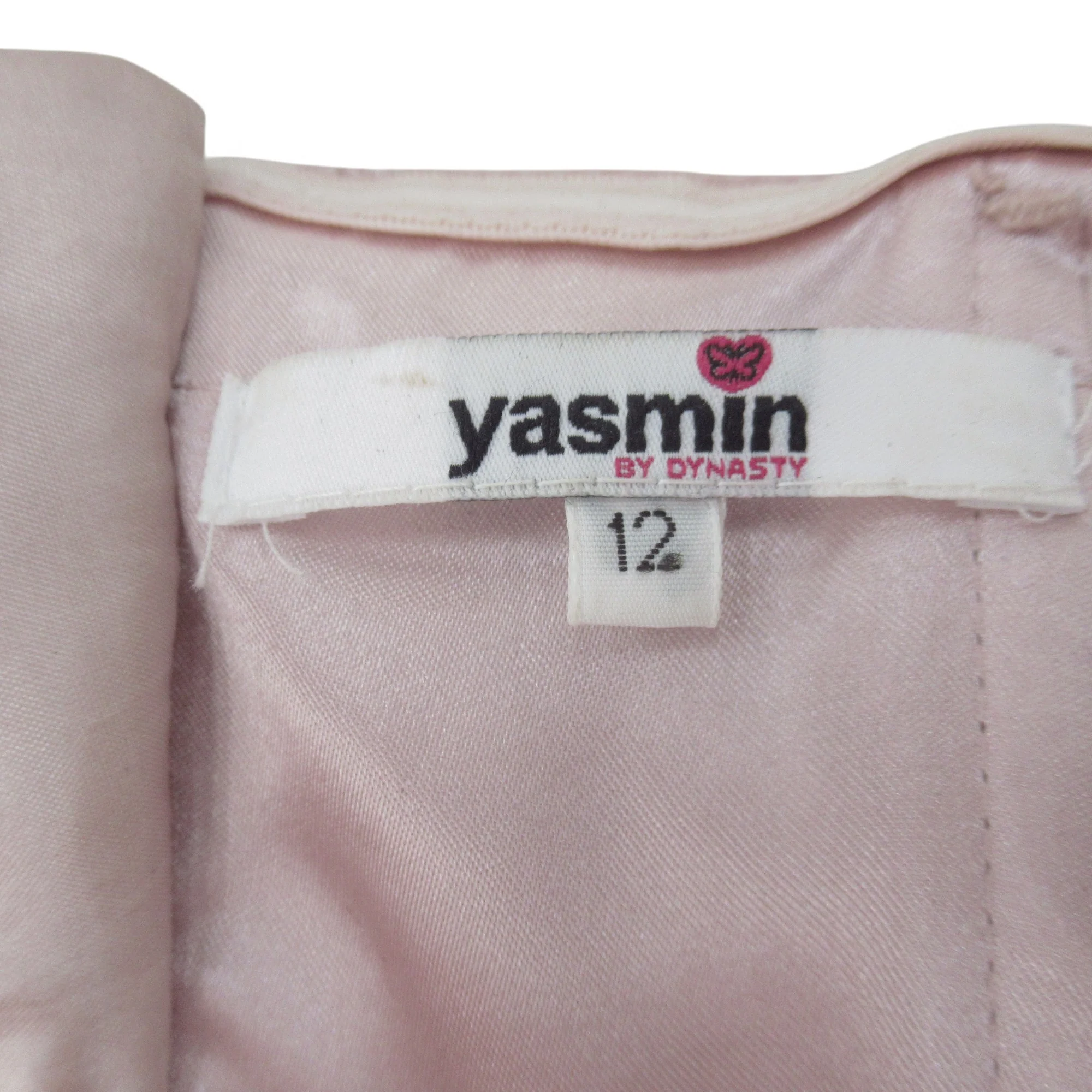 Yasmin By Dynasty Wedding Dress Pink UK 12 Womenswear | Pre-loved - Image 3