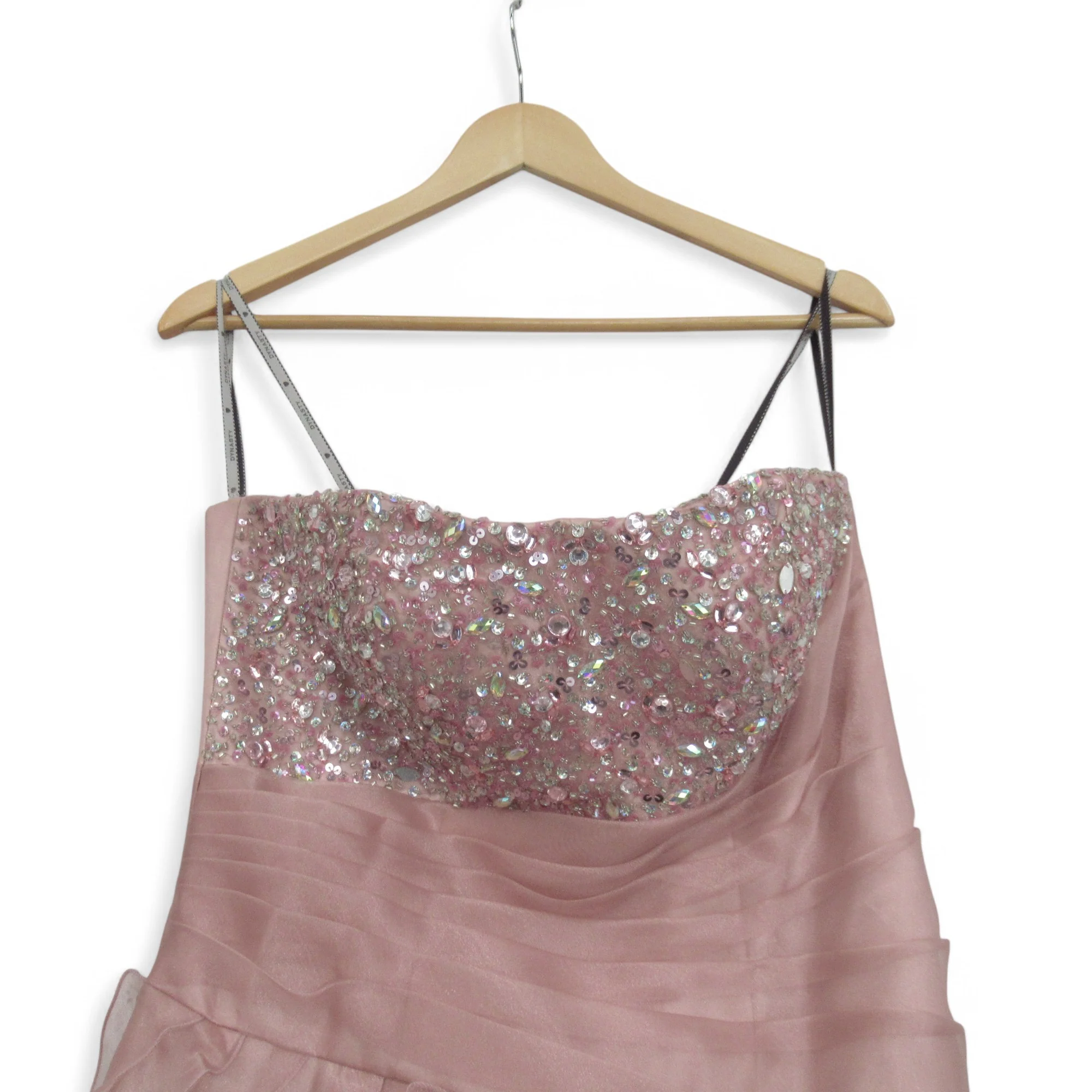 Yasmin By Dynasty Wedding Dress Pink UK 12 Womenswear | Pre-loved - Image 4