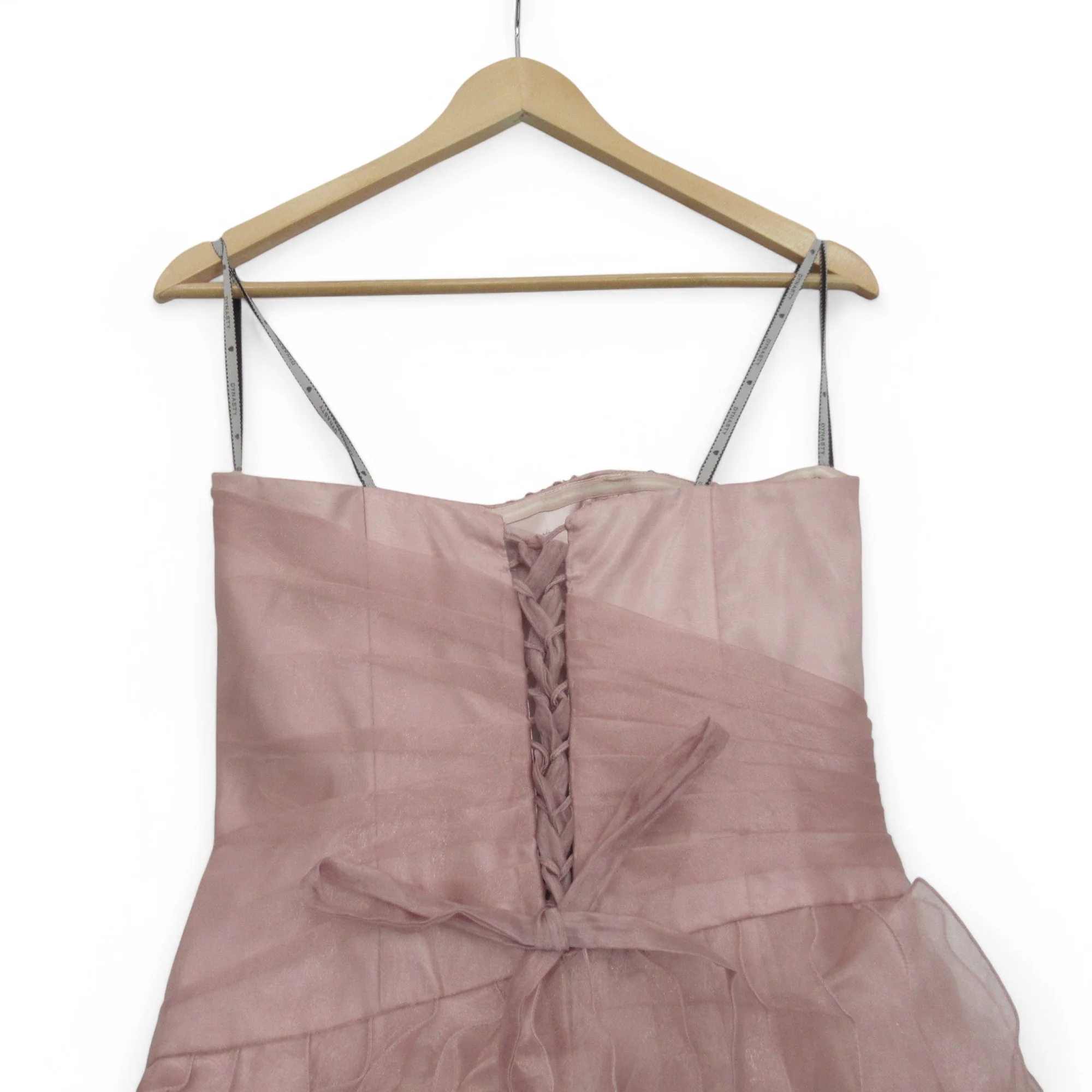 Yasmin By Dynasty Wedding Dress Pink UK 12 Womenswear | Pre-loved - Image 5