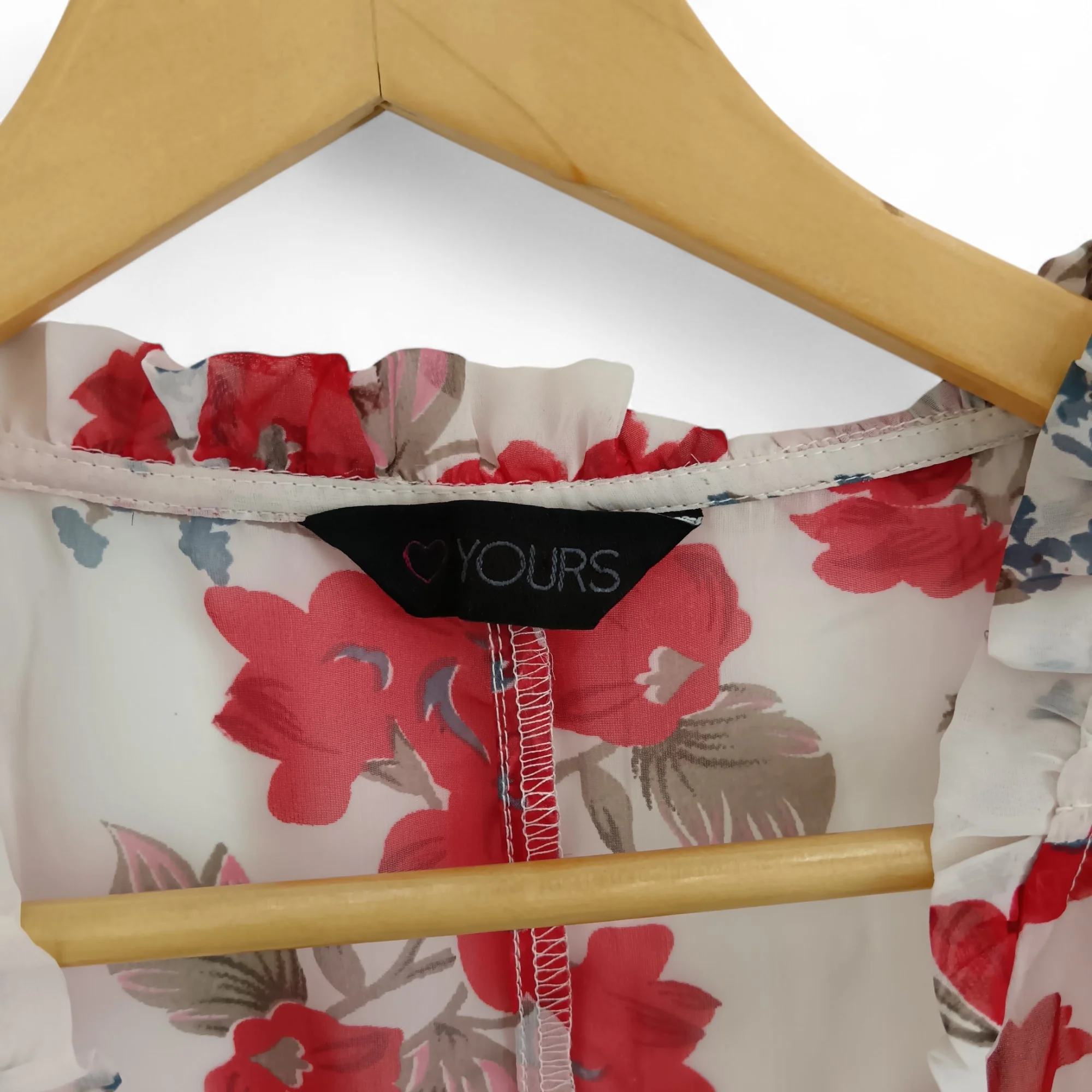 Yours Blouse Top UK 22 Multicoloured Floral Womenswear | Pre-loved - Image 3