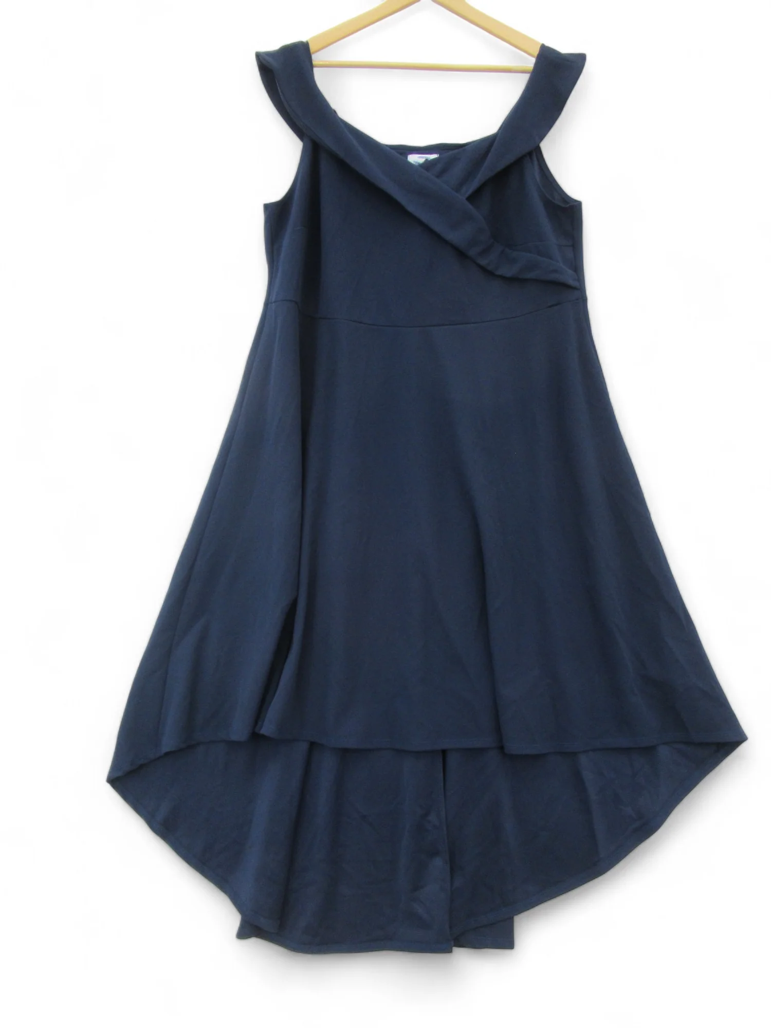 Yours High Waist Dress Navy Blue UK 24 Womenswear | Pre-loved