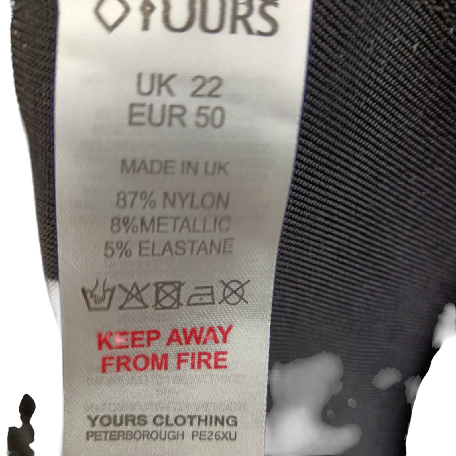 Yours London Black Glitter Dress UK 22 Womenswear | Pre-loved - Image 6