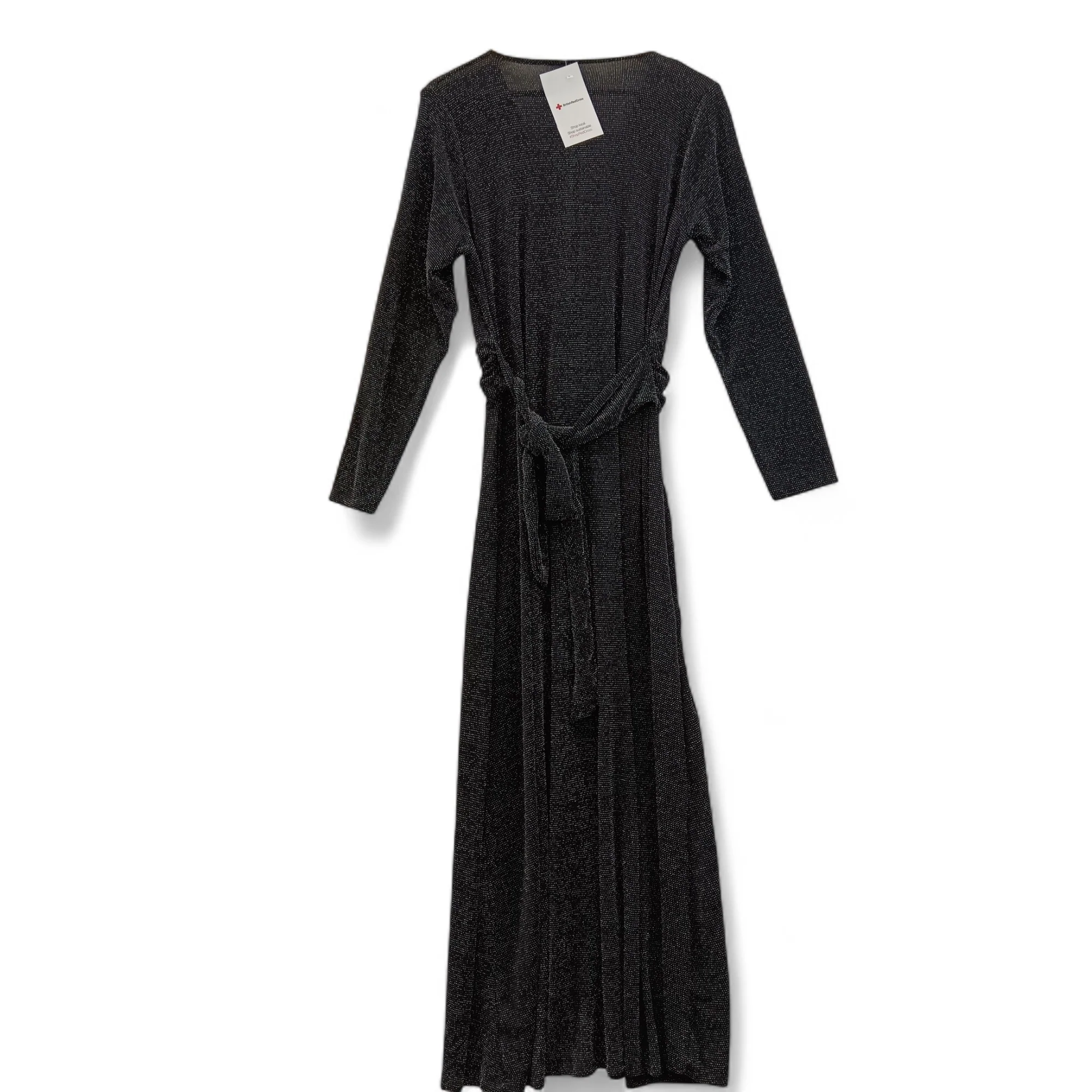 Yours London Black/Silver Long Dress UK 22 Womenswear | Pre-loved - Image 2