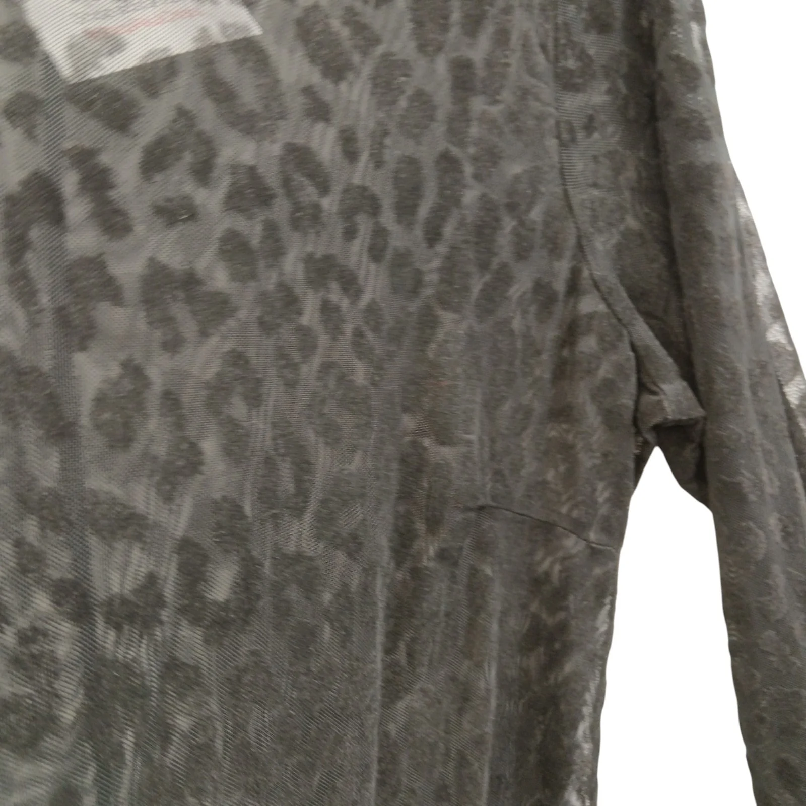Yours London Sheer Black Leopard Tunic Dress UK 24 Womenswear | Pre-loved - Image 5