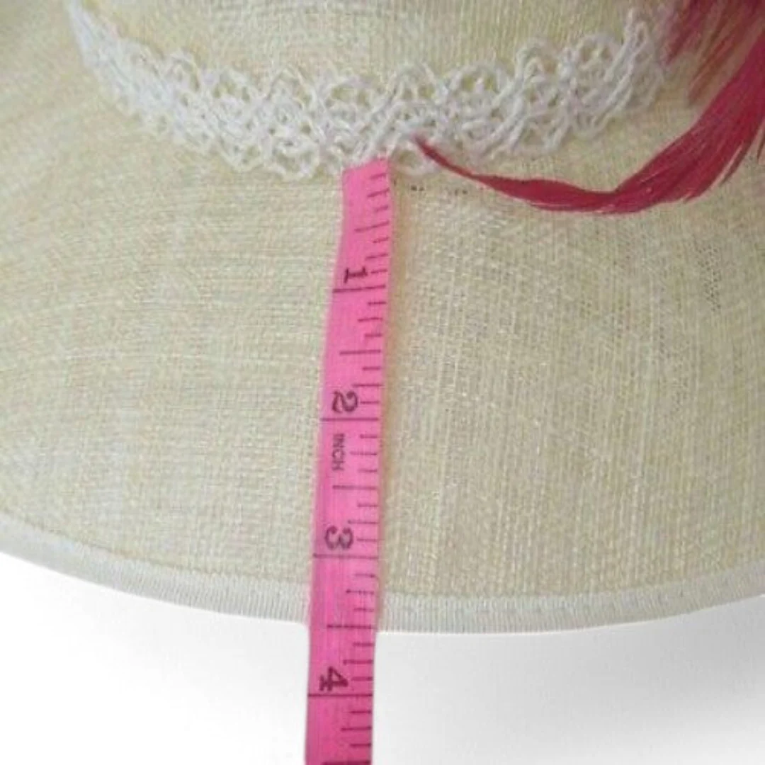 Yvette Jelfs Mother Of Bride Hat Ivory Red Feather Womenswear | Pre-loved - Image 6