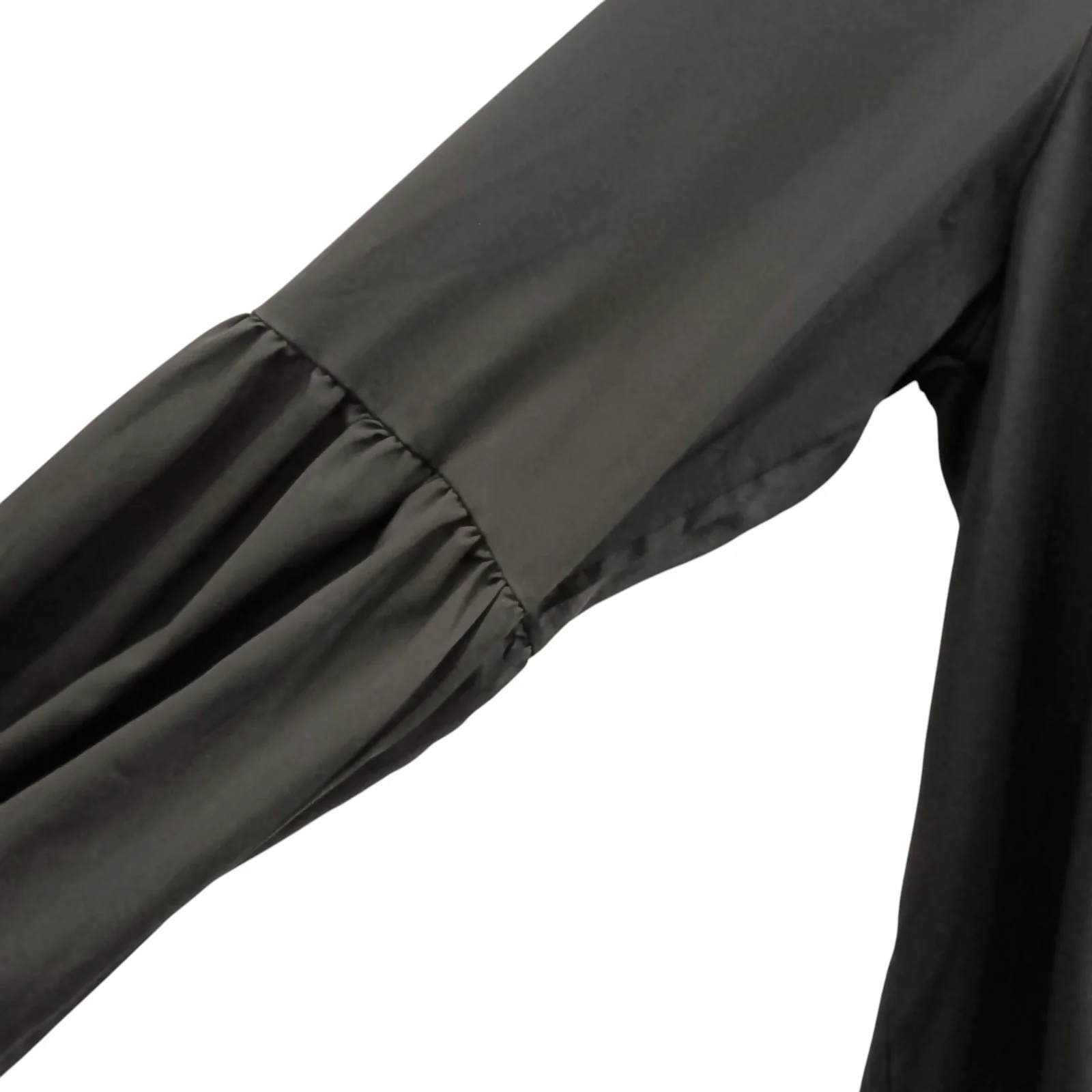 Zanzea Collection Black Satin Fluted Blouse Hi-Low Ladies Top UK 5 XL Womenswear | Pre-loved - Image 5